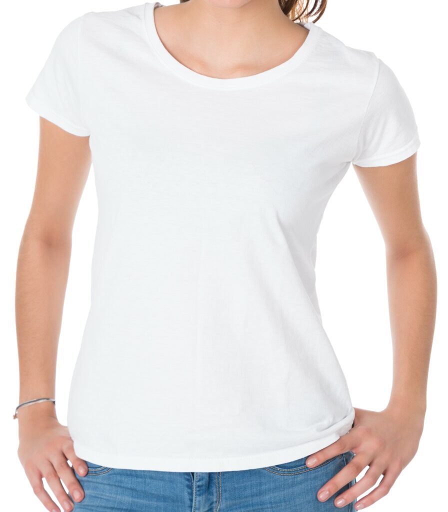 cap sleeve shirt white