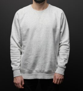 custom sweatshirt grey